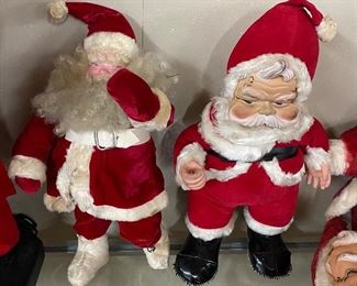 Several Vintage Santa Claus Dolls