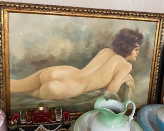 Signed Nude Painting