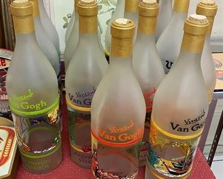 Large Vincent Van Gogh Vodka Display Bottles