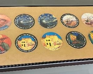 Vincent Van Gogh Advertising Coasters