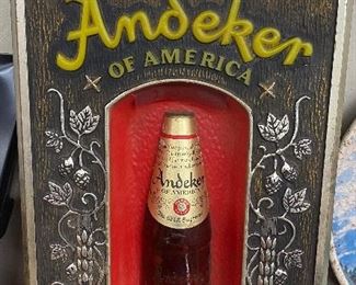 Pabst Andeker Beer Sign