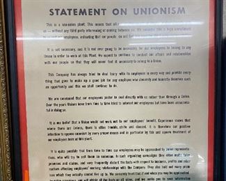 Statement of Unionism