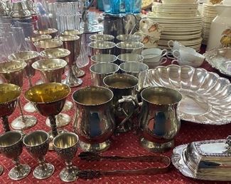 Silverplated Mugs and Barware