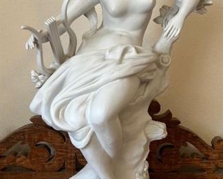 Early 20th Century French Samson & Cie After Luca Madrassi “La Cigale” Parian Bisque Sculpture; $1,250 or best offer!