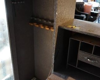 Repurposed Gun Cabinet opened.