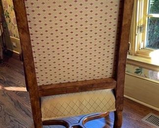 Pair of Queen Anne-Style Upholstered Host Chairs. Photo 2 of 3.