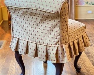 Antique Slipcovered Child's Chair with Pad Feet - 2 available. Each measures 16" W x 18" D. Photo 3 of 3.