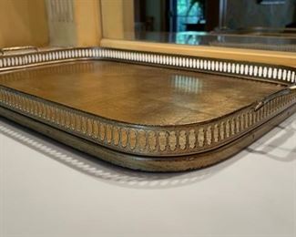 Gilt Metal Tray. Photo 1 of 2.