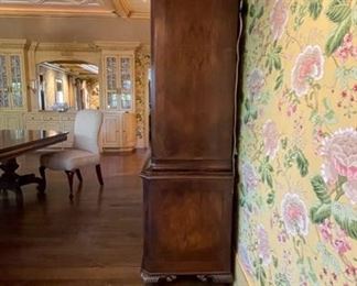 Antique Walnut Dutch China Cabinet. Measures 72" x 21" x 88" H. Photo 2 of 4.