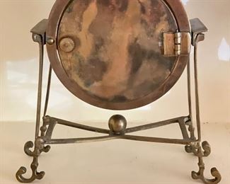 Decorative Battery Operated Brass Mantle Clock. Photo 1 of 4. Decorative Battery Operated Copper & Metal Mantle Clock. Photo 2 of 4.