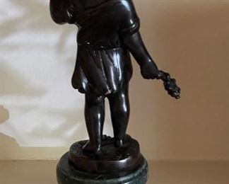Bronze Figurine Mounted on Granite. Photo 3 of 4.