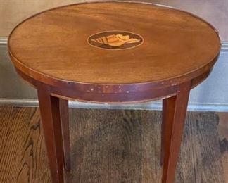 Antique Chippendale-Style Conch Shell Side Table. Measures 18” W X 16” D x 20” H. Photo 1 of 3.