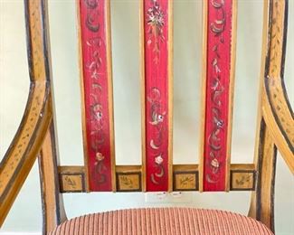 Vintage Hand-Painted Armchair. Photo 3 of 3.