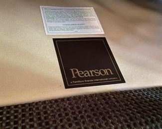 Pearson ForestGreen Sectional Sofa. Measures 124" L x 40" D x 98". Photo 4 of 4.