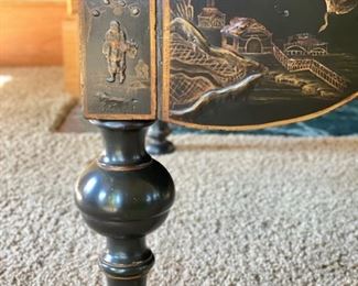 Ebony Chinoiserie Cocktail Table. Measures 36" x 55" x 20" H. Photo 3 of 4.
