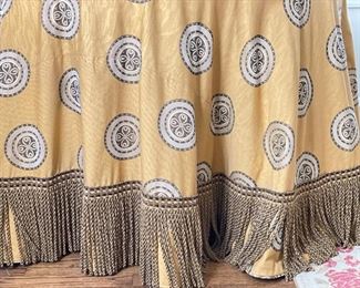 96" Osborn & Little Table Cloth with Bullion Fringe. Photo 1 of 2.