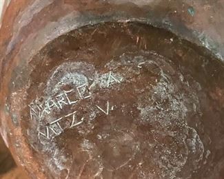 Decorative Tall Ceramic Vase Signed By Artist. Photo 3 of 3.