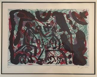 A. R. Penck, "Dschungel," Aquatint. Edition 21/25. Print Measures 21.5" W x 16.5" H. Photo 1 of 3.