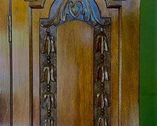 Antique Cherry Mirror-Front Wardrobe / Armoire. Measures 45’ W x 17” D x 78” H. Photo 2 of 2.