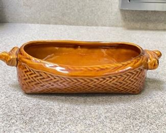 Set of 3 brown ware casserole. Photo 1 of 2.
