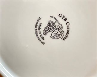 Set of 10 GTB Ceramic Dishwasher & Microwave Safe Dinner Plates. Photo 2 of 2.