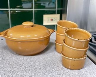 Sabatier Cannes Gold Covered Casserole and Set of 11 Ramekins. Photo 1 of 2.