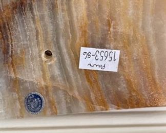 Vintage Carved Onyx "Prayer" Bookends - Mexico. Photo 3 of 4.