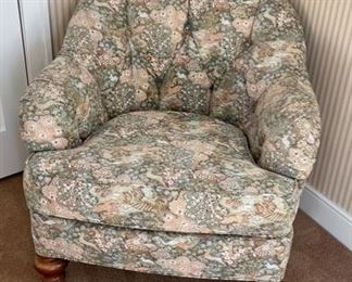 Sherrill Club Chair upholstered in Schumacher Fabric. Photo 1 of 3.