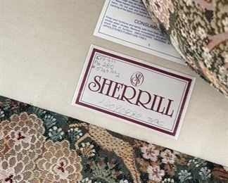 Sherrill Club Chair upholstered in Schumacher Fabric. Photo 2 of 3.