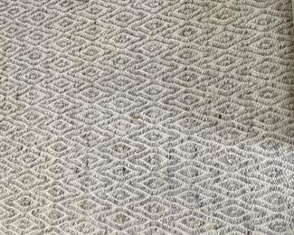 Cotton Woven Diamond Pattern Rug. Measures 8’ 6” x 12”. Photo 1 of 2.