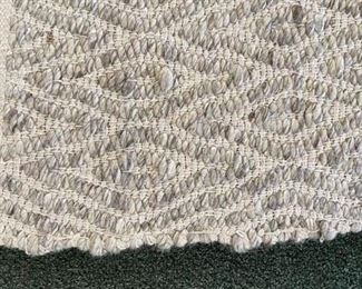 Cotton Woven Diamond Pattern Rug. Measures 8’ 6” x 12”. Woven Diamond Pattern Rug. Photo 2 of 2.