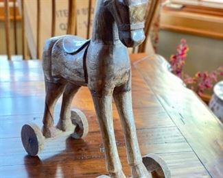 Carved Wood Horse. Photo 2 of 2.