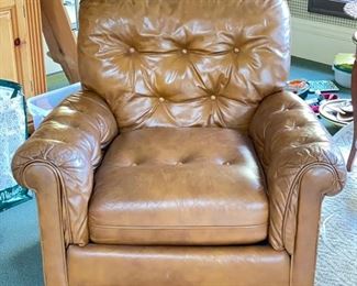 Vintage Leather Club Chair. Photo 1 of 3.