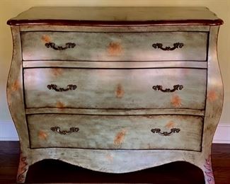 Honquest Bombe-Style Chest of Drawers. Measures 41" W x 19" D x 35" H. Photo 1 of 5.