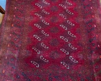 Vintage Persian Rug. Measures 3' 6 x 6'.