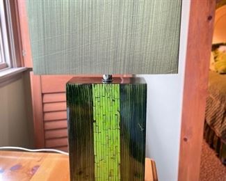 Faux Grass & Bamboo Table Lamp.