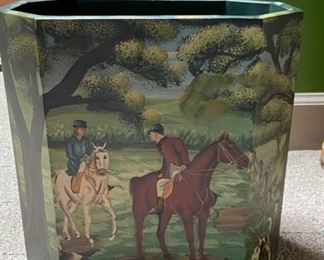 Horse-Theme Waste Paper Basket.