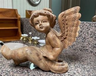 Carved Wood Angel.