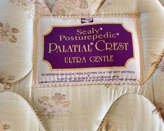 Sealy Posturepedic Palatial Crest Ultra Gentle King Mattress Set. Photo 1 of 2.