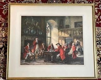"Good Hunting" Etching Printed by Louis Wolff & Co. Ltd., London. Photo 1 of 2.
