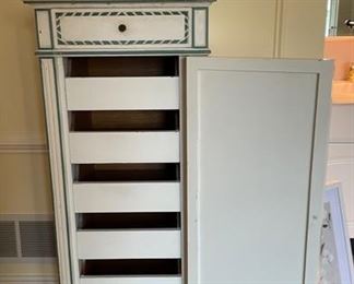 Vintage Lingerie Chest of Drawers. Measures 20" x 16" x 46" H. Photo 2 of 2.