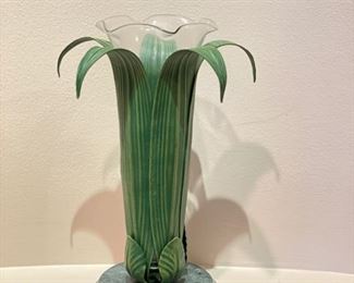 Palm Leaf Bud Vase.