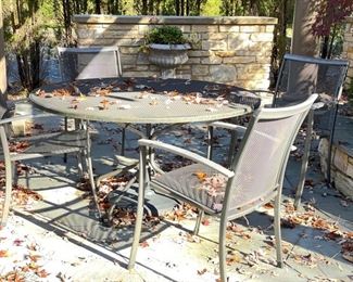 Outdoor Table and 4 Chair Set.