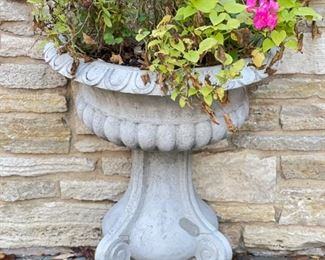 Composite Demi-Lune Planter.