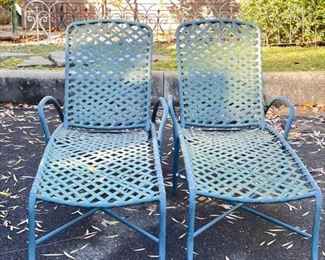 Pair of Vintage Brown Jordan Tamiami Lounge Chairs.