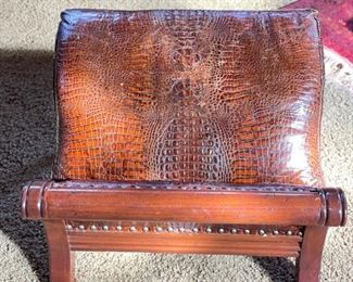 Leather Footrest. Photo 2 of 3.