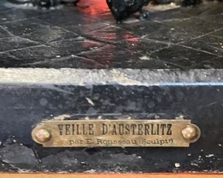 "Veille D'Austerlitz" Bronze Sculpt by Emile Francois Rousseau. Photo 2 of 2.