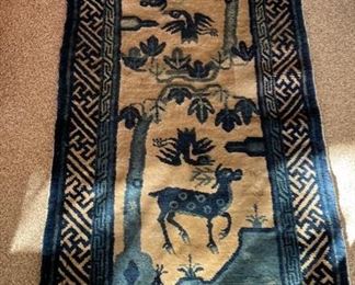 Vintage Persian Rug. Measures 4’ 2” x 2’ 2”.