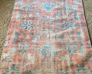 Vintage Persian Area Rug. Measures 7’ 10” x 3’.