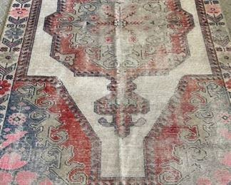 Vintage Persian Rug. Measures 4’ 2” x 7’.